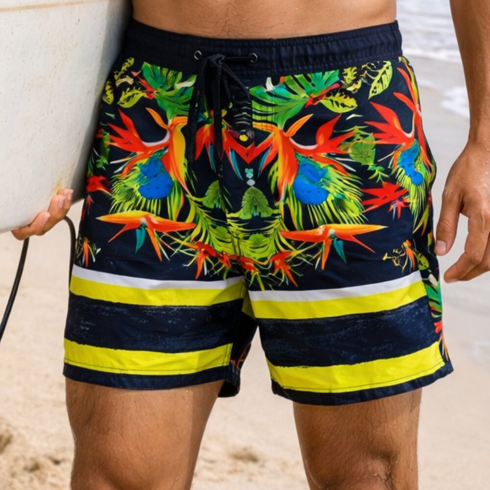 NBN Gear All-Day Floral Board Shorts 34 waist NWT - Picture 1 of 11